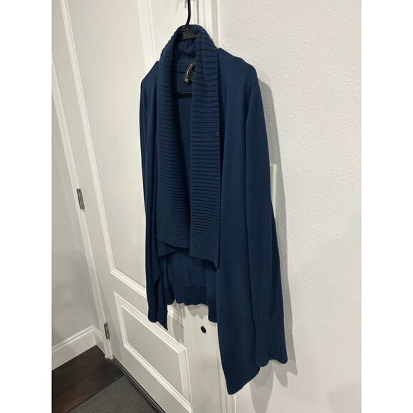Inc International Concepts Shawl Cardigan Sweater Blue Sz Large Open Front Cozy - Picture 3 of 9